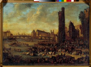 Veduta di Parigi dalla Côte de la Cité presa dalla Torre di Nesles