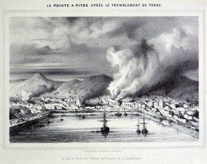 Veduta di Pointe-à-Pitre dopo il terremoto dell