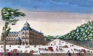 Vista del castello Esterhazy, Eisenstadt, Austria da French School