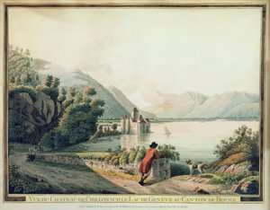 Veduta del Castello di Chillon, Lago di Ginevra