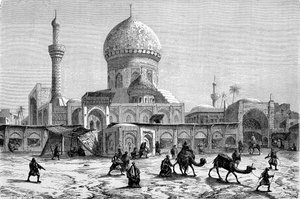 Vista del mercato e della moschea Ahmet-Kiaia, Baghdad da French School