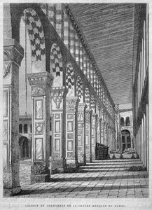 Veduta del Portico Nord, Moschea degli Omayyadi, Damasco, Siria, da La Syrie d