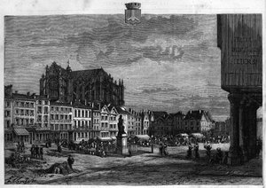 Veduta della città di Beauvais nell