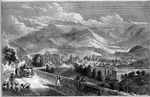 Veduta della città di Chambery, presa dalla strada per Aix. Savoia (73)