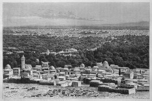 Veduta della città di Damasco, da La Syrie d