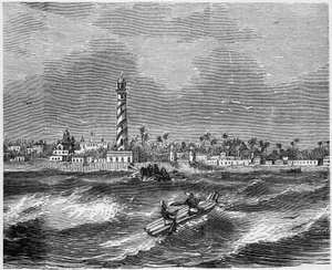 Veduta della città di Pondichery (Pondicherry), India