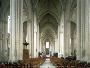 Vista della navata, c.1162-80 da French School