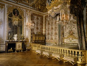 Vista della stanza della Regina di Francia Maria Antonietta d