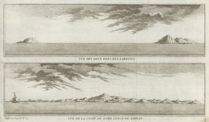 Vedute delle Isole Marianne e della costa nord-occidentale di Saipan da French School