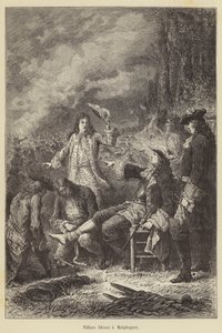 Villars ferito a Malplaquet (incisione) da French School