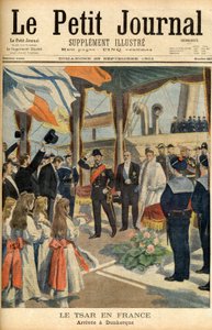 Visita dello Zar Nicola II di Russia in Francia Prima pagina del giornale 