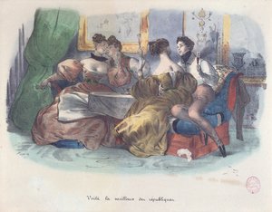 Voilà, la migliore delle repubbliche, Caricatura della Rivoluzione del 1848 da French School