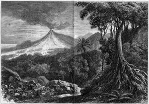 Eruzione vulcanica, Isola della Riunione da French School