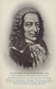 Voltaire (1694-1778), scrittore, filosofo e drammaturgo francese (litografia)