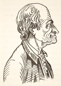 Voltaire, copia di Boris Mestchersky, illustrazione da Histoire de la Nation Francaise, Sciences, Volumi I & II, di Gabriel Hanotaux, 1924 da French School
