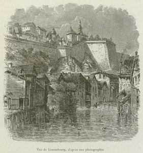 Veduta di Lussemburgo da French School