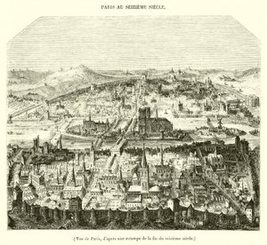 Veduta di Parigi, da un