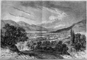 Vista della città di Aix les Bains, Savoia (73)