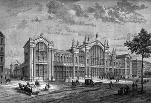 Vista esterna della Gare du Nord a Parigi, costruita dall