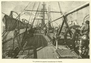 Vue generale du paquebot transatlantique le Canada da French School