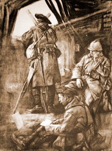 Posto di osservazione francese della Prima Guerra Mondiale sul fronte occidentale da French School