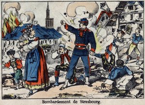 Guerra del 1870 tra Francia e Prussia: Assedio e bombardamento di Strasburgo da French School