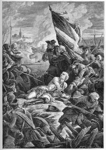 Guerra di successione polacca - La morte di Louis Robert Hippolyte de Brehan, Conte di Plelo, davanti a Danzica, 27 maggio