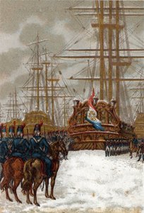Guerre della Rivoluzione Francese: Cattura della flotta olandese a Helder in Olanda (fine dicembre 1794-inizio gennaio 1795): la flotta fu presa dalla cavalleria del generale Pichegru, mentre il ghiaccio fermava qualsiasi movimento delle navi. da French School