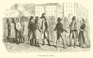 Benvenuto a Parigi (incisione) da French School