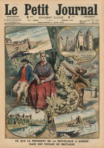 Cosa ha ammirato il Presidente della Repubblica durante il suo viaggio in Bretagna, illustrazione di copertina da 