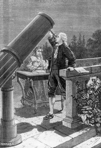 William Herschel (1738-1822) scopre il pianeta Urano da French School