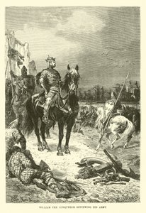 Guglielmo il Conquistatore rivede il suo esercito da French School