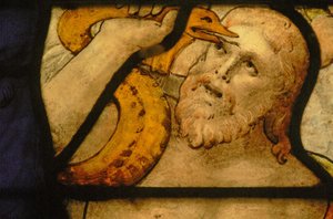 Finestra nel Charnier raffigurante Mosè e il serpente di bronzo