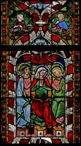 Vetrata N-chapA raffigurante la Pentecoste