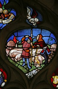 Finestra raffigurante Annunciazione ai pastori
