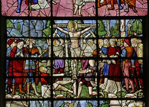 Vetrata raffigurante la Tortura di San Dionigi