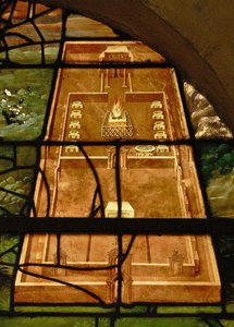 Finestra nel Charnier raffigurante il Tempio