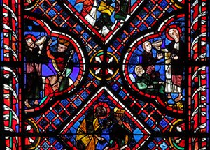Scene dalla leggenda di San Giovanni: il santo e la coppa avvelenata da French School