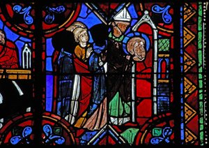 Storia di San Giuliano di Brioude - la morte di San Ferreolo, un amico di Giuliano, che morì durante le persecuzioni di Diocleziano; le sue reliquie vengono trasferite da French School