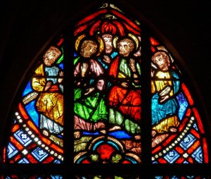 Pentecoste: Vergine e quattro apostoli da French School