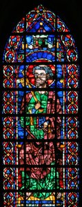 Finestra w102 raffigurante San Pietro