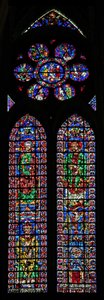 Finestra w102 raffigurante San Pietro e Sant