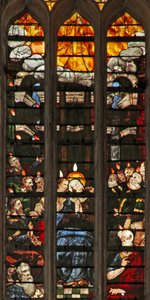 Finestra w103 raffigurante la Pentecoste da French School