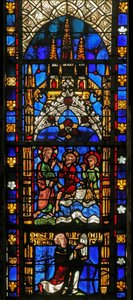 Finestra w14 raffigurante la chiamata di San Pietro da French School