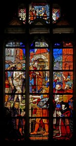 Finestra w16 raffigurante Ecce Homo dopo Durer