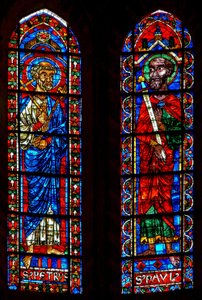 Finestra w202 raffigurante San Pietro e San Paolo