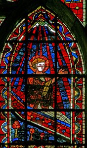 Finestra w202 raffigurante la morte di San Giovanni da French School