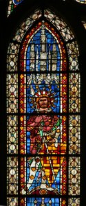 Finestra w203 raffigurante San Demetrio da French School