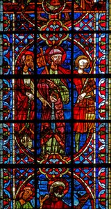 Finestra w204 raffigurante San Pietro e San Paolo davanti all