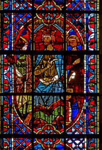 Finestra w204 raffigurante San Pietro e San Paolo davanti all